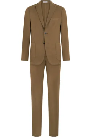 Boglioli Garnitury, Mężczyzna, Zielony, M, Garment Dyed Cotton K-Suit