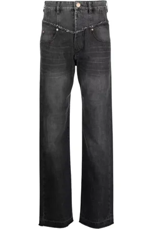 Isabel Marant Jeansy, Kobieta, Szary, M, Szare jeansy Noemie z wysokim stanem