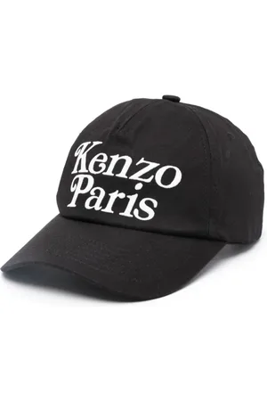 Kenzo Akcesoria, Mężczyzna, Czarny, ONE SIZE, Bawełna, Czarne czapki z daszkiem z sygnaturą Verdy