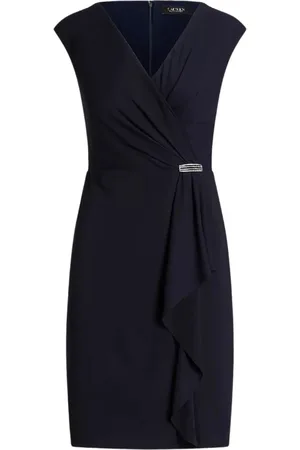 Ralph Lauren Sukienki, Kobieta, Niebieski, M, Granatowa sukienka koktajlowa mini