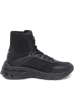 Emporio Armani Buty, Mężczyzna, Czarny, 42 EU, Czarne Buty z Miękką Pianką X4Z124