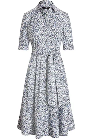 Ralph Lauren Sukienki, Kobieta, Wielobarwność, S, Koszulowa sukienka w kwiaty