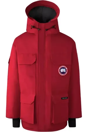 Canada Goose Kurtki, Mężczyzna, Czerwony, S, Czerwona Parka Ekspedycyjna