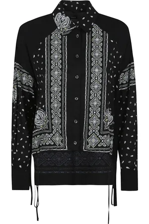 Pinko Bluzki, Kobieta, Czarny, XS, Czarna Koszula Elegancka Wygodna Wiskoza