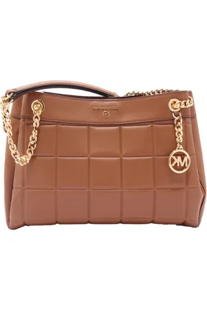 Michael Kors Torebki, Kobieta, brązowy, ONE SIZE, Torba na ramię ze skóry Susan