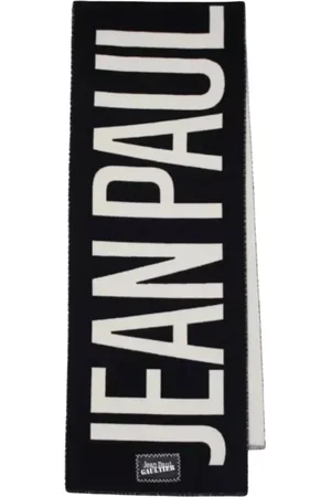 Jean Paul Gaultier Akcesoria, Kobieta, Czarny, ONE SIZE, Czarno-biały oversize szalik