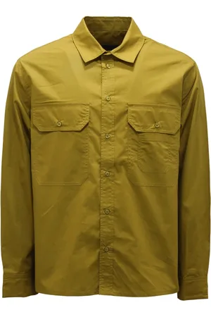 Neil Barrett Koszule, Mężczyzna, Zielony, M, Len, Oversize Fit Acid Overshirt