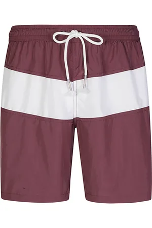 ELEVENTY Stroje kąpielowe, Mężczyzna, Czerwony, M, Nylon, Nylon Beach Color Block Stroje kąpielowe