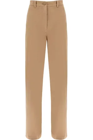 Burberry Jeansy, Kobieta, Beżowy, M, Beżowe jeansy Branley Wysoki Stan