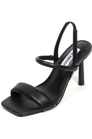 Steve Madden Buty, Kobieta, Czarny, 36 EU, Czarna Sandałki Exquisite z Obcasem 9cm