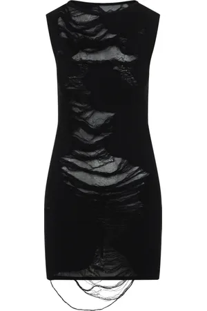 Maison Margiela Sukienki, Kobieta, Czarny, M, Czarna Sukienka dla Kobiet Elegancki Styl