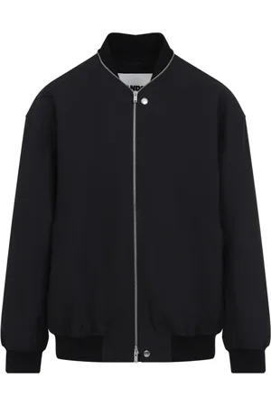 Jil Sander Kurtki, Mężczyzna, Czarny, L, Bawełna, Czarna kurtka z bawełny