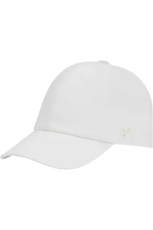Courrèges Akcesoria, Kobieta, Biały, M, Biała czapka bejsbolówka z logo Signature