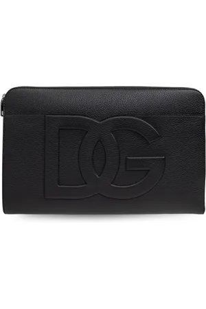 Dolce & Gabbana Torebki, Mężczyzna, Czarny, ONE SIZE, Aktówka z logo