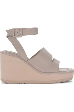 Paloma Barceló Buty, Kobieta, Szary, 37 EU, Rizia Tortora Skórzana Sandałka