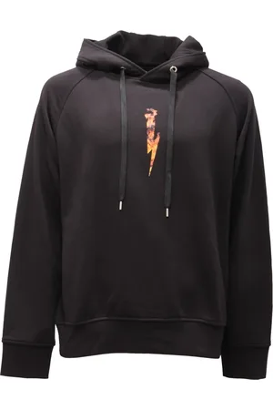Neil Barrett Bluzy, Mężczyzna, Czarny, S, Bawełniany sweter Made in Italy