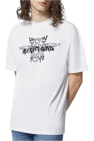 John Richmond Koszulki, Mężczyzna, Biały, L, Casual Logo Print T-Shirt