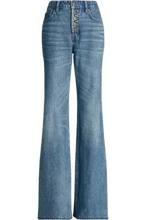 Ralph Lauren Jeansy, Kobieta, Niebieski, S, Jeansyy flare z wysokim stanem