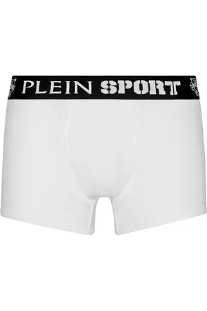 Philipp Plein Bielizna, Mężczyzna, Biały, L, Białe Bokserki z Logo