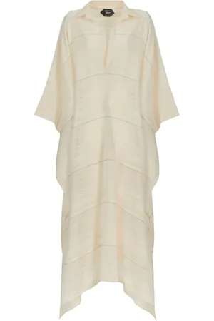 ‎Taller Marmo‎ Sukienki, Kobieta, Beżowy, ONE SIZE, Paski Polo Kołnierz Iwory Top