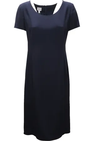 Emporio Armani Sukienki, Kobieta, Niebieski, M, Klasyczna sukienka model Tma 43T Tm 003