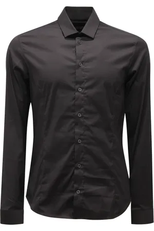 Patrizia Pepe Koszule, Mężczyzna, Czarny, S, Slim Stretch Czarna Koszula