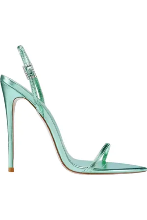 Femme LA Buty, Kobieta, Zielony, 40 EU, Zielone sandały Lyon z wegańskiej skóry