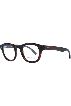 Ermenegildo Zegna Akcesoria, unisex, brązowy, ONE SIZE, Brązowe Okulary Optyczne Męskie