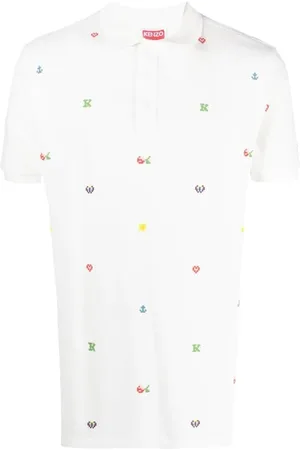 Kenzo Koszulki, Mężczyzna, Biały, M, Polo Shirts