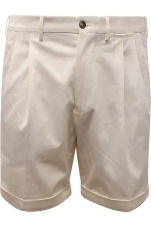 Biagio Santaniello Szorty, Mężczyzna, Biały, S, Bermuda Baia Shorts Made in Italy
