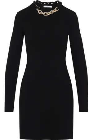Paco rabanne Sukienki, Kobieta, Czarny, M, Czarna Elegancka Sukienka Odzież Damska