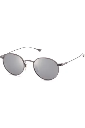 DITA EYEWEAR Akcesoria, unisex, Czarny, ONE SIZE, Czarne okulary przeciwsłoneczne z czarnym/srebrnym błyskiem
