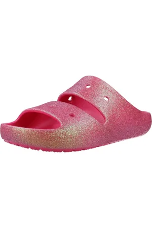 Crocs Buty, Kobieta, Różowy, 39 EU, Klasyczne Iridescent Glitter Sliders