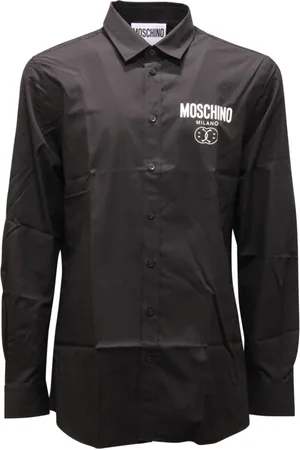 Moschino Koszule, Mężczyzna, Czarny, S, Koszula Couture z Włoch