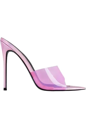 Femme LA Buty, Kobieta, Różowy, 40 EU, Różowe Klapki na Szpilce z Wegańskiej Skóry