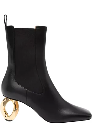 J.W.Anderson Buty, Kobieta, Czarny, 39 EU, Czarne skórzane botki wsuwane