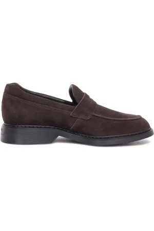 Hogan Buty, Mężczyzna, brązowy, 43 EU, Włoskie Stylowe Mokasynyy z Pianką Pamięci