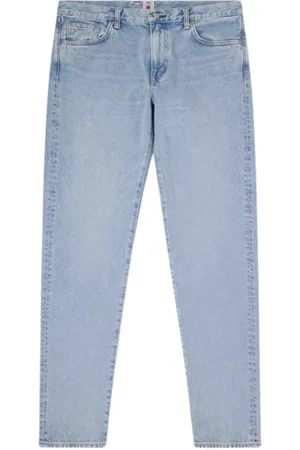 Edwin Jeansy, Mężczyzna, Niebieski, W31, Denim, Regular Tapered Pure Indigo Denim Jeansy