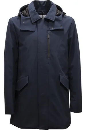 Woolrich Kurtki, Mężczyzna, Niebieski, L, Niebieska lekka kurtka Soft Shell