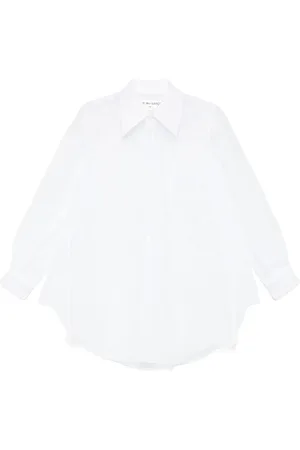 Comme des Garçons Bluzki, Kobieta, Biały, S, Biała Koszula z Kieszenią na Piersi