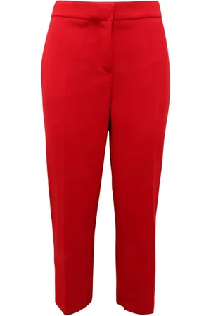 Elisabetta Franchi Spodnie, Kobieta, Czerwony, M, Czerwona Pasja Spodnie Made in Italy
