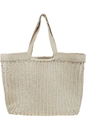 Dragon Diffusion Torebki, Kobieta, Biały, ONE SIZE, Biała Torba Shopper Elegancki Styl