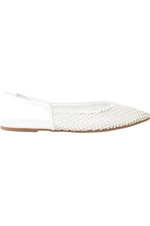 LE SILLA Buty, Kobieta, Biały, 39 EU, Białe czółenka z kryształkami Chanel Gilda