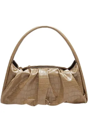THEMOIRÈ Torebki, Kobieta, brązowy, ONE SIZE, Vegan Croco Olive Torba na ramię