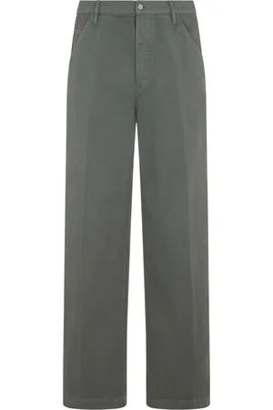 DRIES VAN NOTEN Spodnie, Mężczyzna, Zielony, W33, Stylowe Spodnie