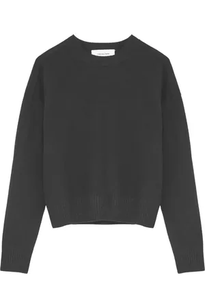 YVES SALOMON Bluzy, Kobieta, Szary, S, Dzianinowy sweter