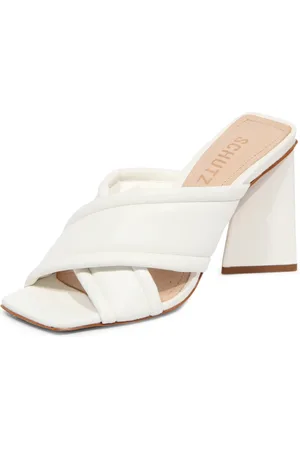 Schutz Buty, Kobieta, Biały, 36 EU, Eko-białe sandały