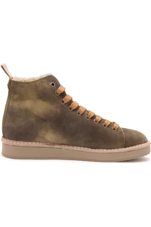 Panchic Buty, Kobieta, Zielony, 37 EU, Zamsz, Eco-Fur Zamszowe Slip-Ony