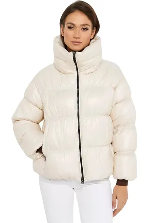 Hetrego Kurtki, Kobieta, Beżowy, S, Nylon, Pikowana kurtka Ila Iris