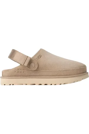 UGG Buty, Kobieta, Beżowy, 38 EU, Zamsz, Beżowe mule Goldenstar z logo